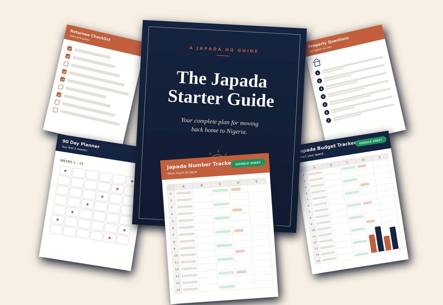 The Japada guide and money tools together